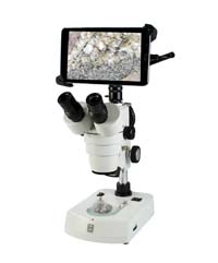 BTW1-420TLED Stereo Zoom Microscope with Tablet Picture